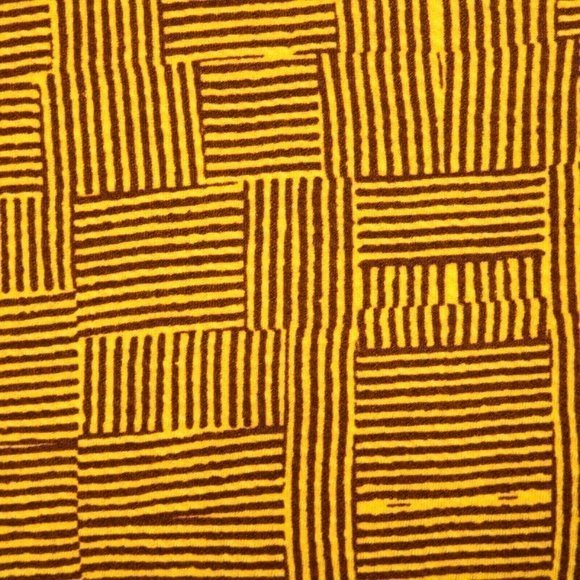 LuLaRoe Amelia Fit & Flare Dress Gold Yellow Brown Pockets S Small - Picture 5 of 12